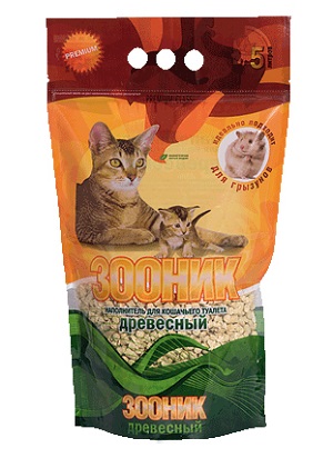 Наполнитель ЗООНИК древесный 5л
