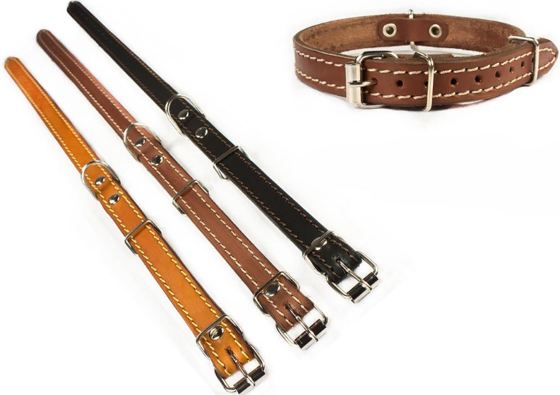 Ошейник "Стандарт" однослойный простой 12мм 26-34см