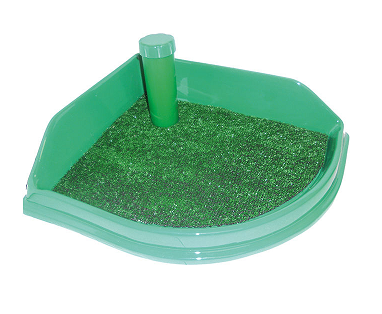 Туалет для собак со столбиком "Рокки" угловой 500*430мм