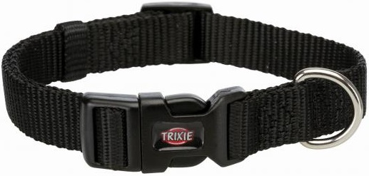 Ошейник Premium, р-р M–L: 35–55 см/20 мм, черный