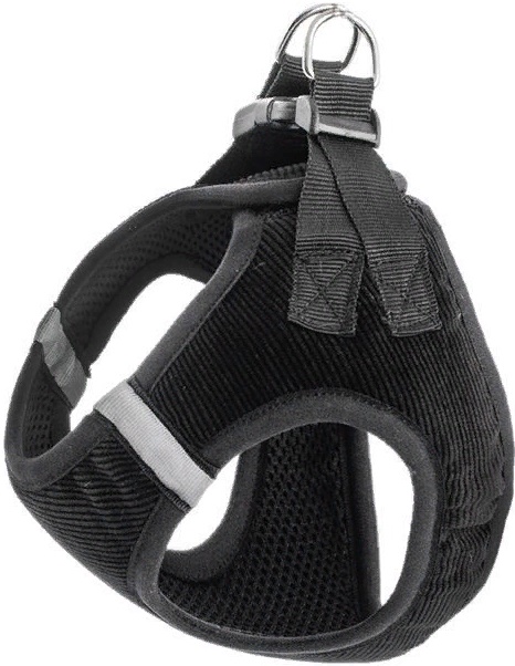 Шлейка текстильная 3х-слойная ZooM "Герда" Вельвет+3d-сетка №9 (обхв.груди 58-63см)светоотр.