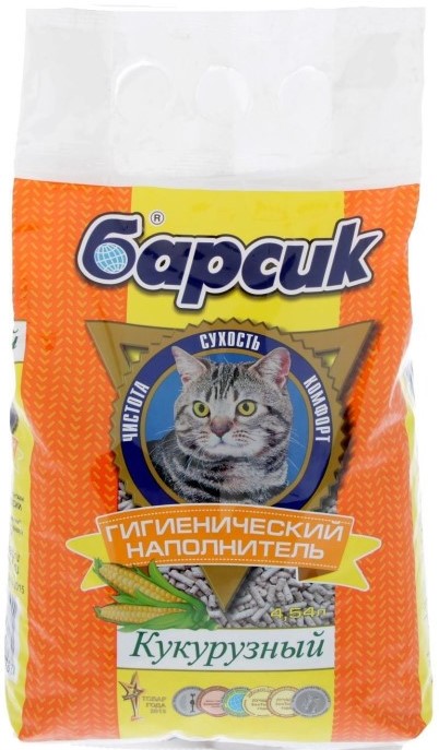 Наполнитель Барсик кукурузный 4,54л