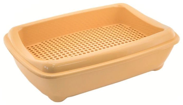 Туалет д/кошек "ZooM" глубокий (под наполнитель), рамка-сетка 43*30*12см