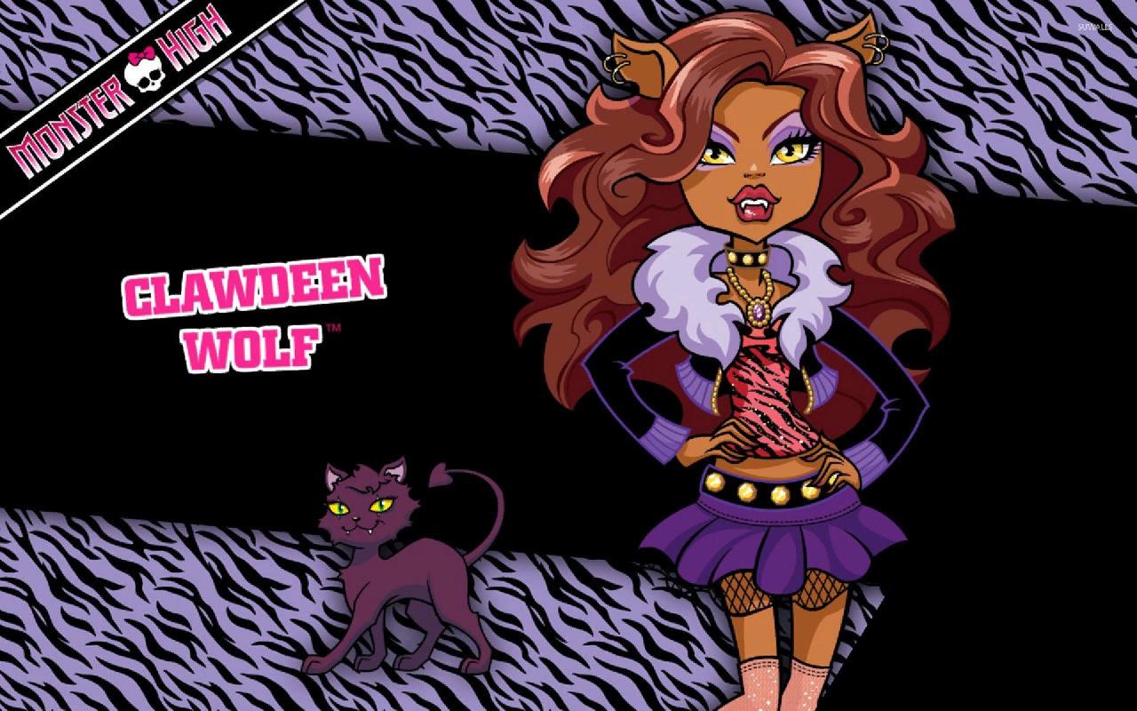 Коврик под миски Clawdeen Wolf