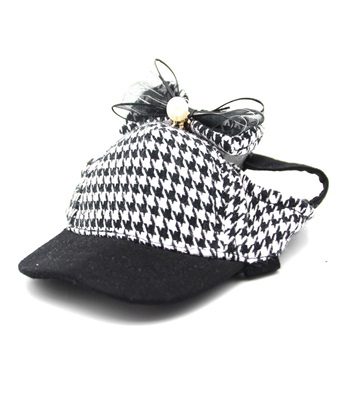 Кепка для собак бел/черн