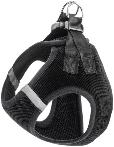 Шлейка текстильная 3х-слойная ZooM "Герда" Вельвет+3d-сетка размер:XXL(обхв.груди 41-47см)светоотр.