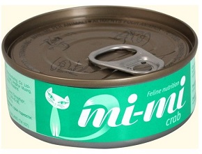 МИ-МИ консервы для кошек и котят с крабом 80г