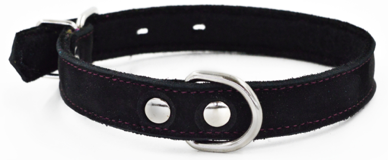 Ошейник 1111 COLOR LINE однослойный нубук/фетр 12мм 21-29см