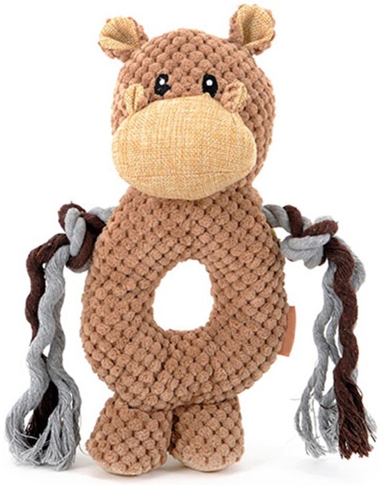 Игрушка для собак мягкая "Слон/Обезьяна/Бегемот"