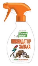 Умный спрей Ликвидатор пятен,меток и запаха д/грыз.,хорьков,птиц.
