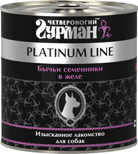 Платинум Бычьи семенники в желе д/собак 240г