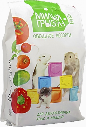 Вака High Quality "Милый грызун" Овощное ассорти для крыс и мышей 200г