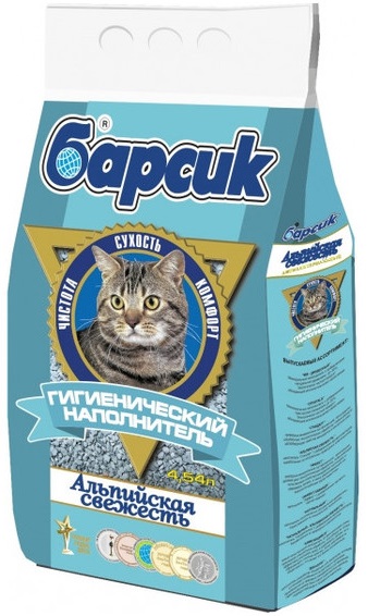 Наполнитель Барсик Альпийская свежесть впитывающий 4,54л