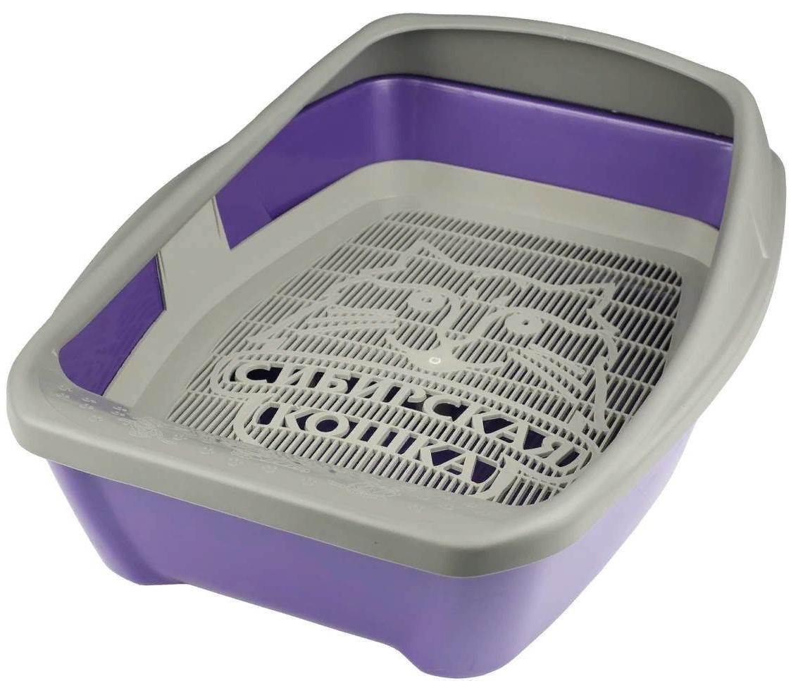 Туалет "Сибирская кошка ЕВРО"  глубокий с сеткой и бортиком