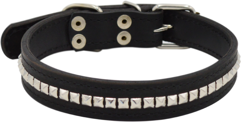 Ошейник 0649 двухслойный металл 26мм*50см