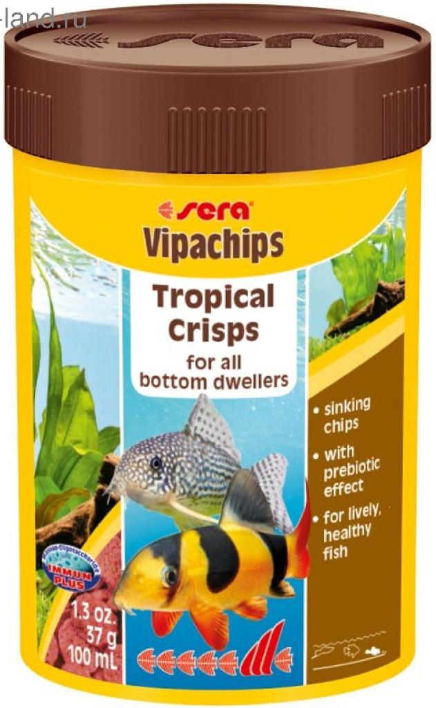 Сера Корм для сомов и донных рыб VIPACHIPS 100мл 37г