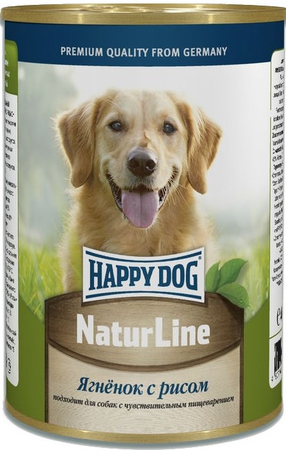 Хэппи Дог д/с Ягненок/рис 410г