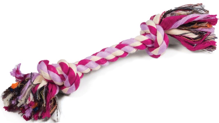 Игрушка MINI DOGS для собак мелких пород Веревка, 2 узла, 180мм