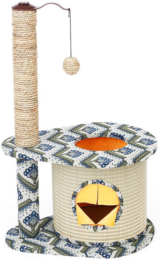 Когтеточка для кошек "Домик"  50.5*40.5*80см