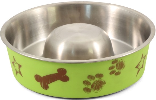 Миска "Косточка"Slow feed, 450мл