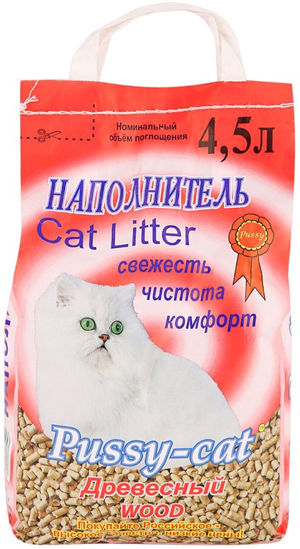 Наполнитель ПУСИ КЭТ древесный 4,5л