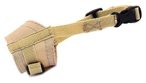 Намордник "ДАРЭЛЛ" нейлон. регулируемый №0 9-13см бежевый