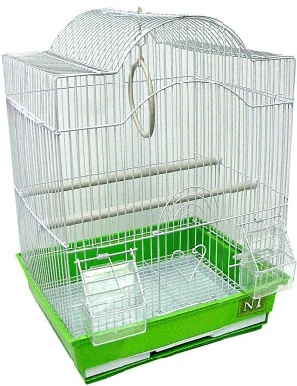 Клетка для птиц фигурная, укомплектованная 30*23*39см