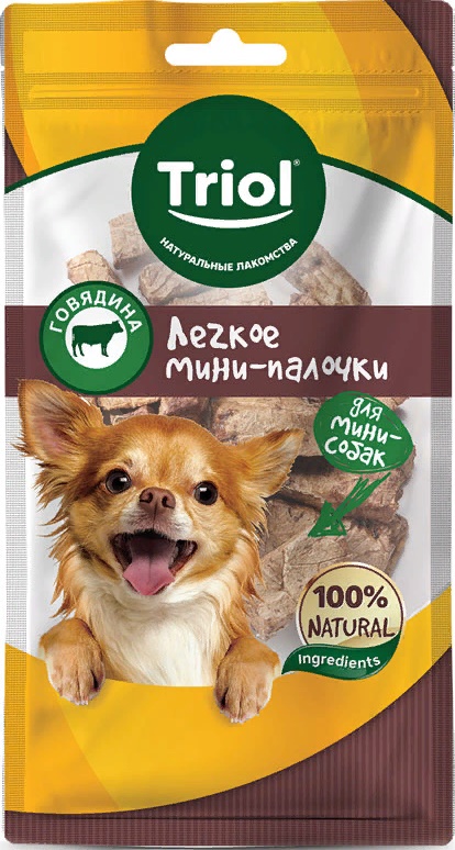 Легкое говяжье "Мини-палочки" для мини-собак, 30г