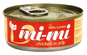 МИ-МИ консервы для кошек и котят с цыпленком 80г