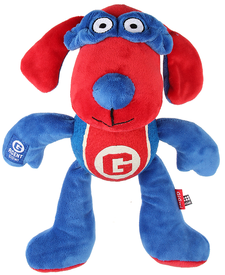 GiGwi Игрушка для собак Собака с теннисным мячом и пищалкой 28см