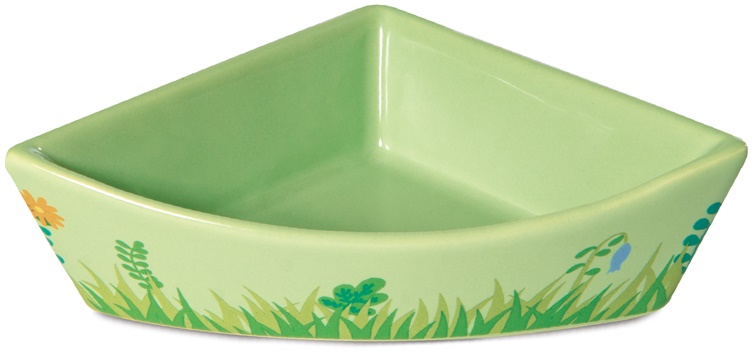 Миска керамическая угловая "Полянка", 0,045л