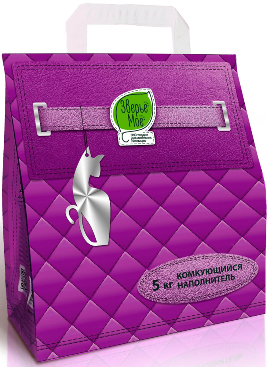 Наполнитель Зверьё моё комкующийся 5л/4,7кг
