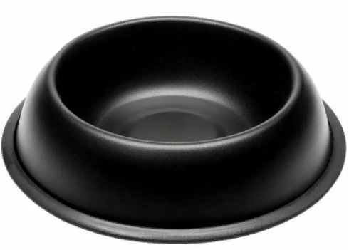 Миска MIRA KC 70 металлическая, лакированная, черная 0,25л