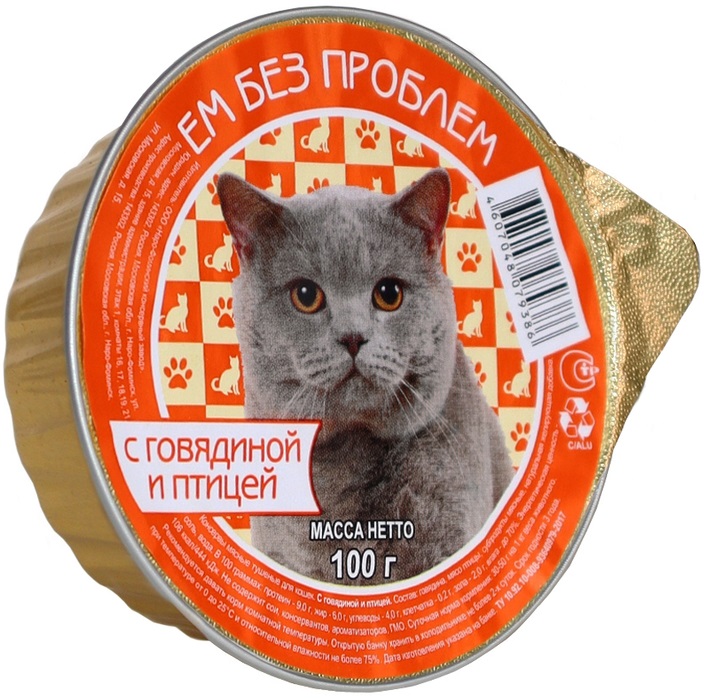 ЕМ БЕЗ ПРОБЛЕМ д/к Говядина/птица 100г