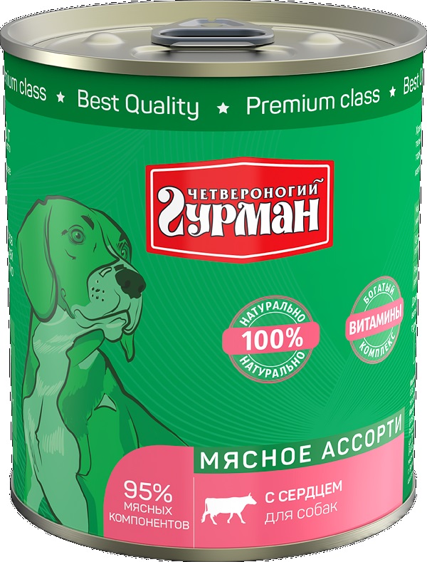 ЧГ Мясное ассорти для собак с Сердцем 340г