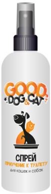 Спрей для кошек и собак ПРИУЧЕНИЕ К ТУАЛЕТУ 150мл Good Dog&Cat