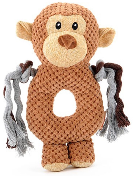 Игрушка для собак мягкая "Слон/Обезьяна/Бегемот"