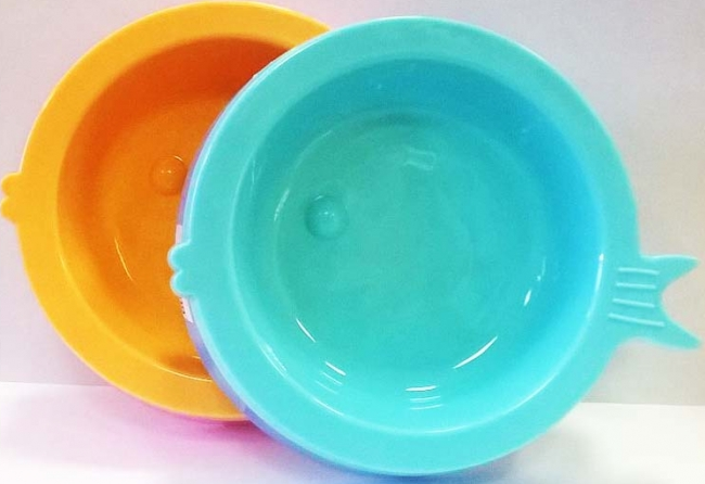 Миска пластиковая "Рыбка" 15см