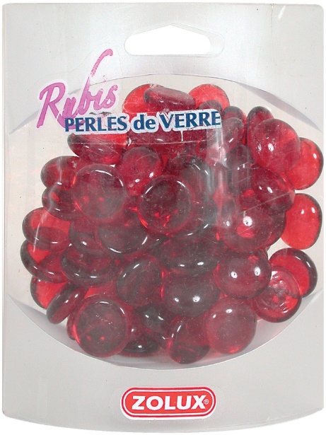 Золюкс Украшения для аквариума стеклянные "Рубин" (красный), 410г