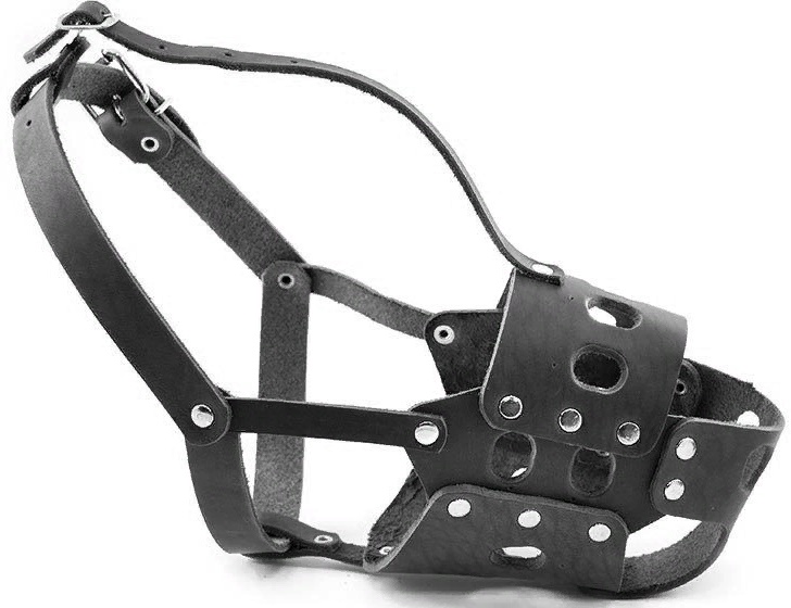 Намордник вырубной №Д-3, застежка-ошейник цвета в ассортименте