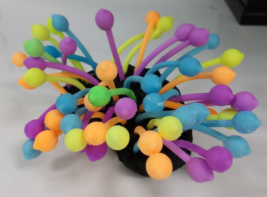 Аквадекор Цветные Грибы 9*7*7см