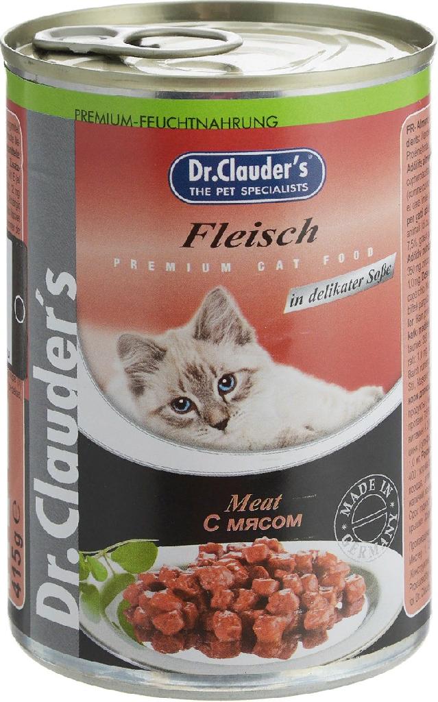 Др.Клаудер консервы для кошек с Мясом 415г