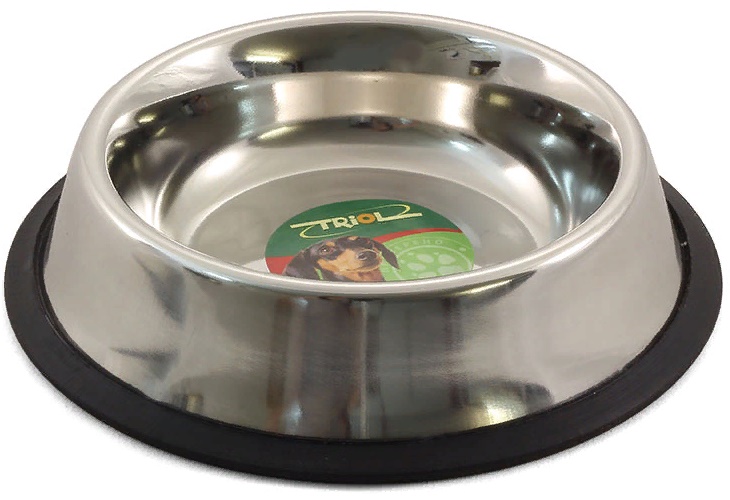 Миска 1506 металлическая на резинке, 1,6л