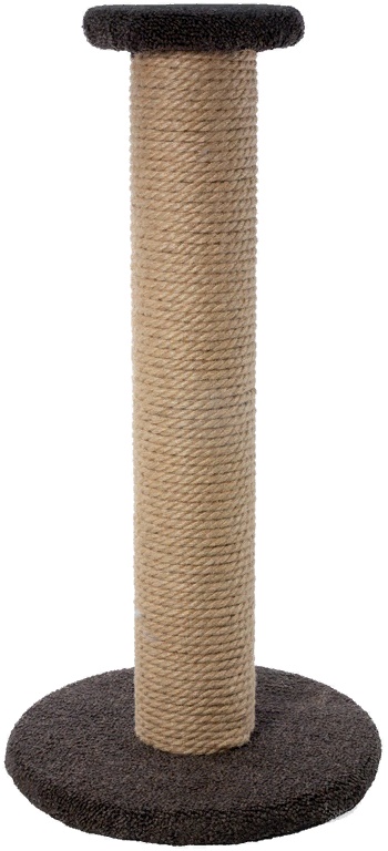 Когтеточка «Столбик Лофт» с площадкой, 30х30х60см