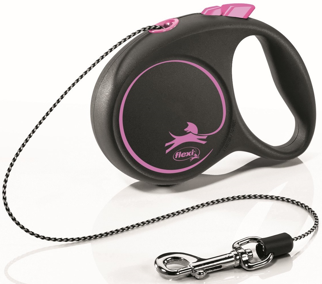 Рулетка FLEXI BLACK DESIGN трос 3м