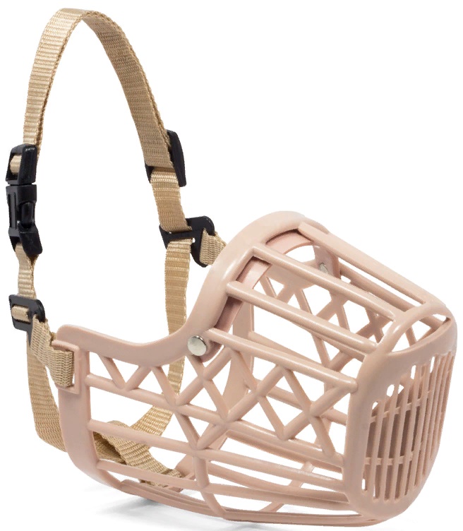 Намордник пластиковый с нейлоновым ремешком №7, 100*65*140мм