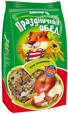 ЗООМИР "Праздничный обед" для хомяков, корм-лакомство 250г