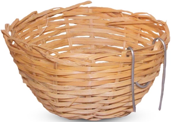 Гнездо NATURAL для птиц из лозы, d90*65мм