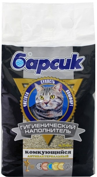 Наполнитель Барсик комкующийся 4,54л