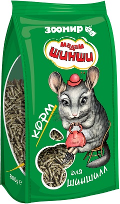 ЗООМИР Мадам Шинши корм для шиншилл 800г